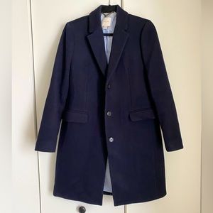 J. Crew navy blue pea coat